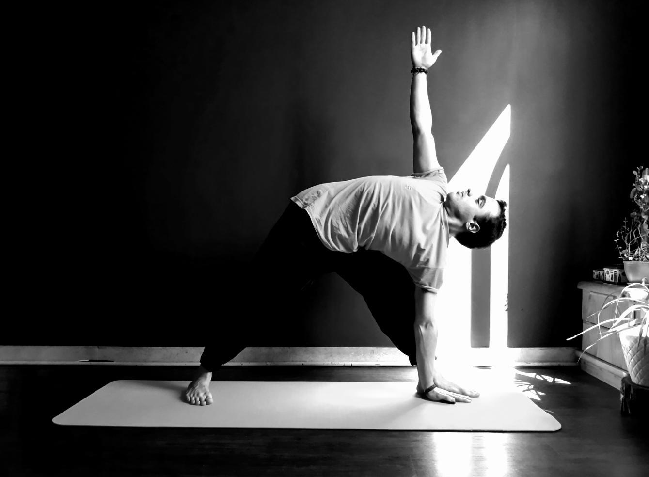 Yoga wellness practice session